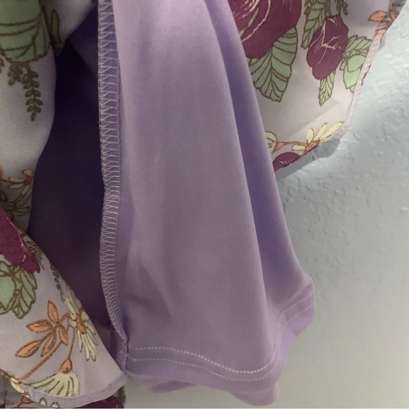 Lulu’s Fleur-Evermore Purple Tiered Floral Print Ruffle Midi Dress - Picture 5 of 9